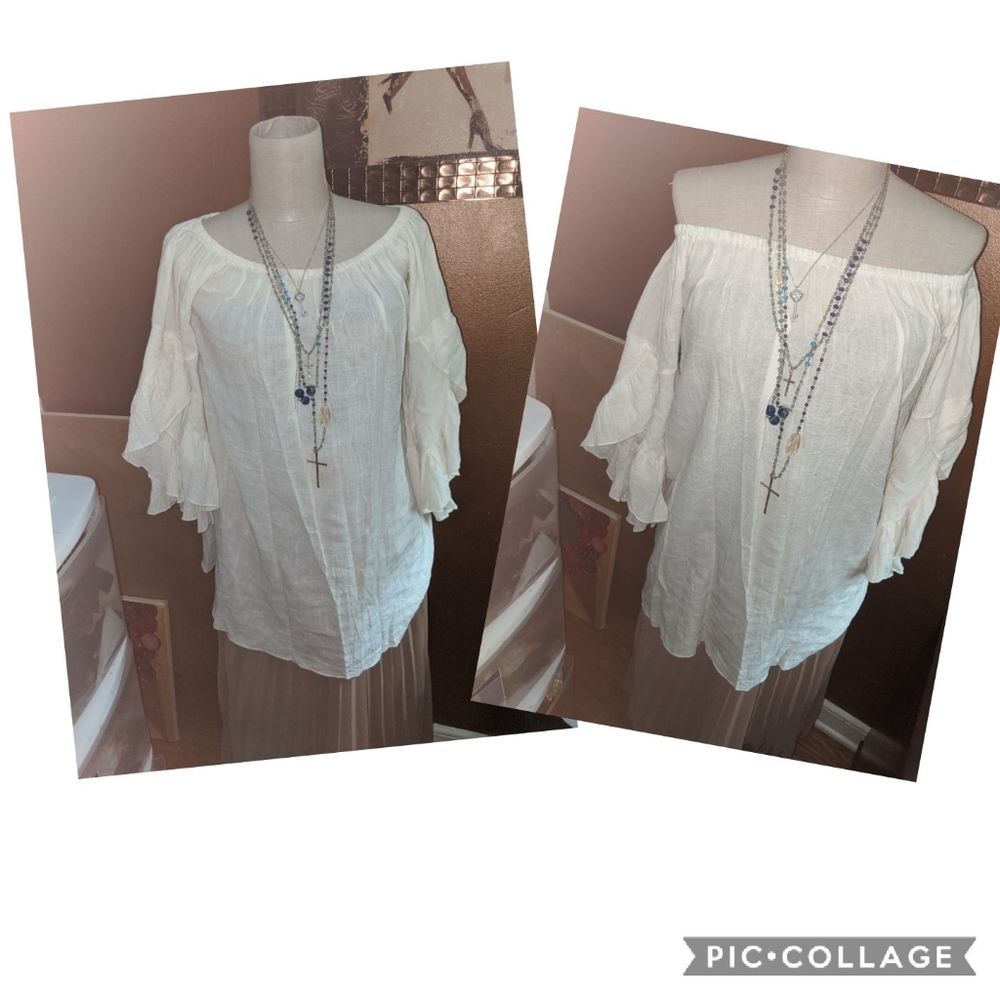 Boho Shirt 3/4 inch sleeve